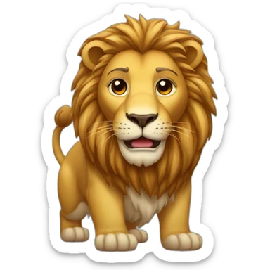 Lion écoute jul sticker