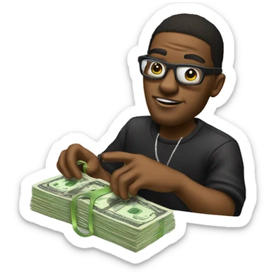 Beatmaker with money sticker