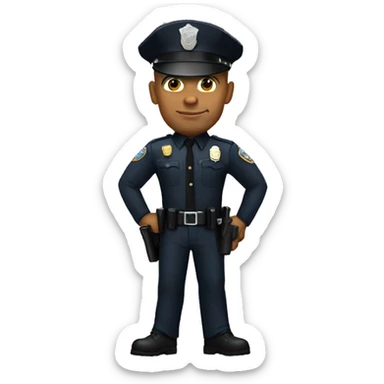the rock policeman sticker