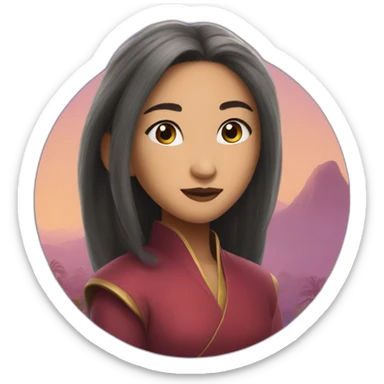 Raya and the last dragon movie, vietnamese girl sticker