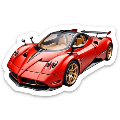Pagani rouge sticker