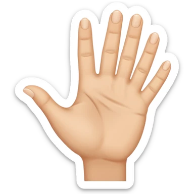 make a hand pinching sticker