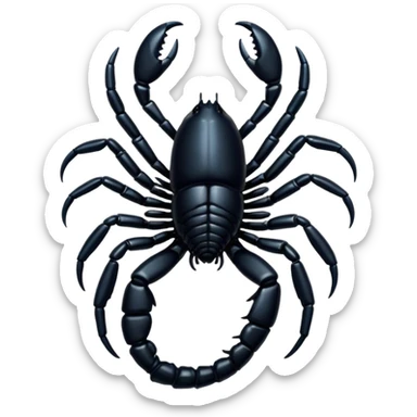 Black coloured scorpio emoji,so that I could copy and paste on my bio sticker