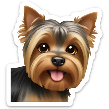 Boxing Day Yorkie dog  sticker