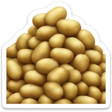 Humongous pile of potatoes sticker