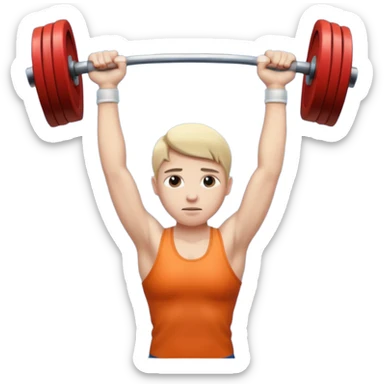 weight lifting sticker