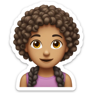 one curly haired girl and one straight haired girl beastfriends sticker