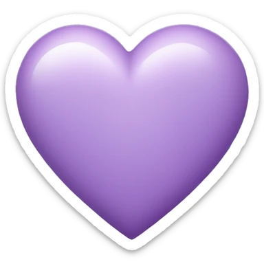 light Purple Heart sticker