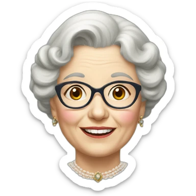 Victorian Lady: Age 86 sticker