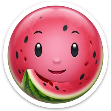 watermelon bubble gum sticker