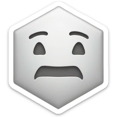 hexagonal emoji greeting sticker