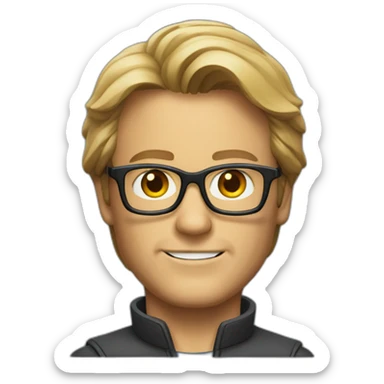 MacGyver with glasses and Walter O'Brien sticker