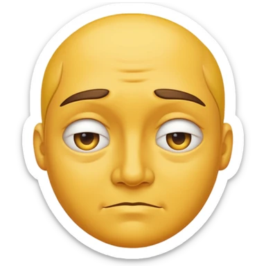 SIDE EYE EMOJI. 👀 like this but on a regular yellow face like this 🙄 sticker