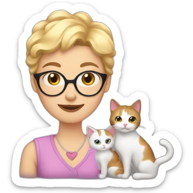 crazy cat lady sticker