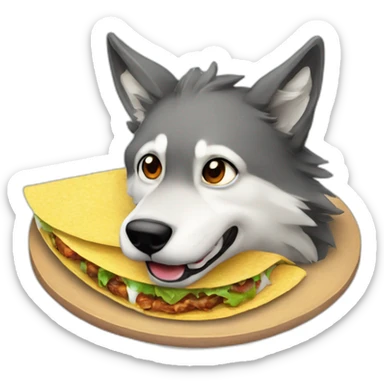 loup manga,t un tacos sticker
