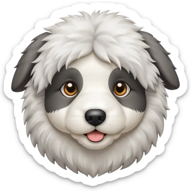 Old English sheep dog puppy sticker