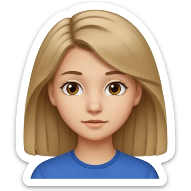 Loira escura menina de 16 anos branquinha sticker