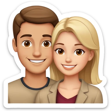 a guy flirting with a girl sticker