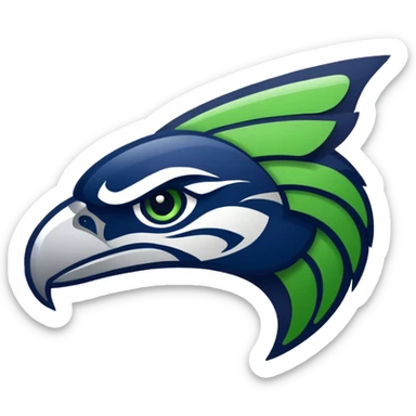 Create me a seahawks emoji sticker
