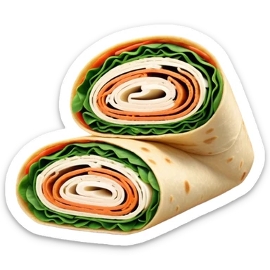 Turkey cream cheese spinach wrap sticker