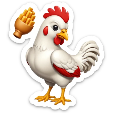 Raising Canes logo with chicken mascot sticker