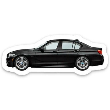 Black bmw f10 sticker