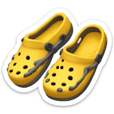 Yellow crocs sticker