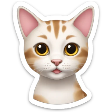 europeen short hair cat ballerina sticker