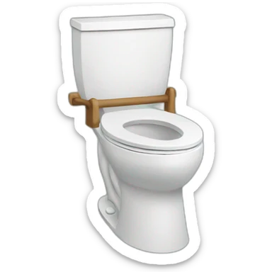 a toilet go to toilet sticker