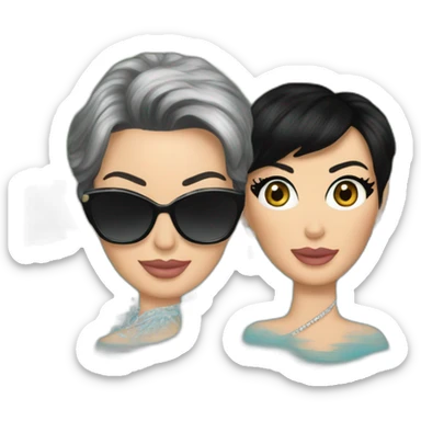 kris jenner on finding kim's lost earrings in the water sticker