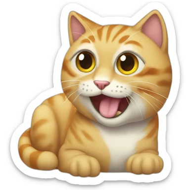 Gatito alterado sticker