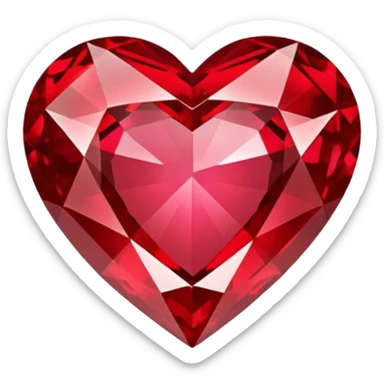 heart ruby gem sticker