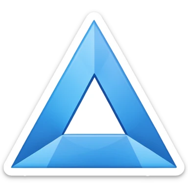 Triangle sticker