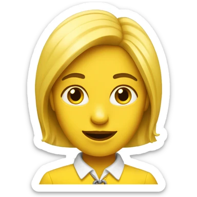yellow female that lokks like a banker sticker