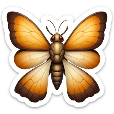 Savathûn from Destiny 2 as an apple-style emoji, emphasizing her queenly presence, glowing eyes, and moth-inspired design, simplified for emoji format sticker