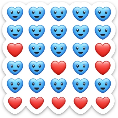 blue emojis sticker