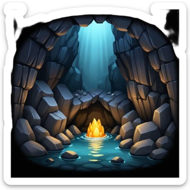Dark Cave sticker
