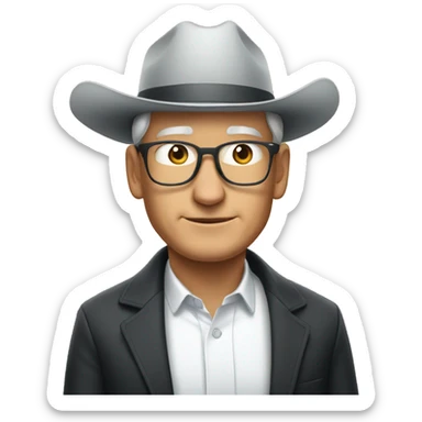 Tim Cook wearing a hat backwards  sticker