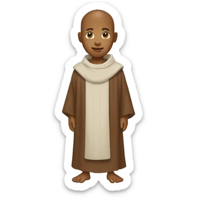 monk in Dominican robe sticker