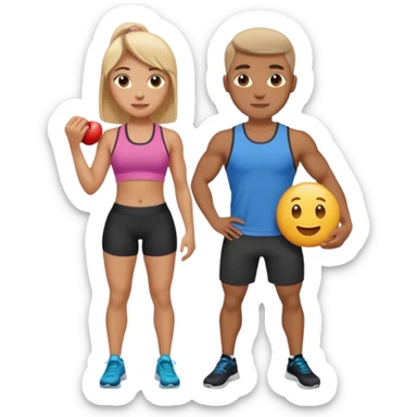 émoji d'un coach sportif sticker