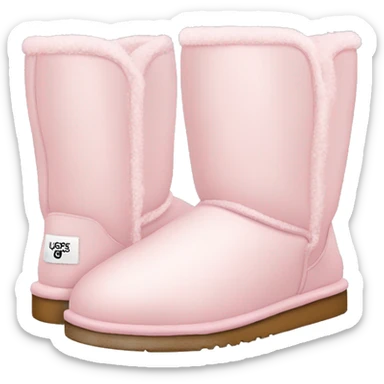 pale pink winter uggs sticker