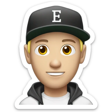 Eminem with the slim shady look sticker
