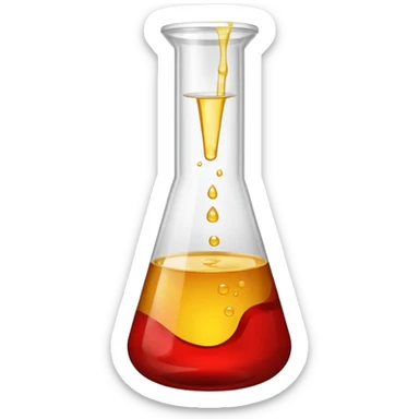 urina com sangue em um copinho de laboratorio sticker