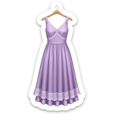 Pale Purple Rack of feminine clothes sticker