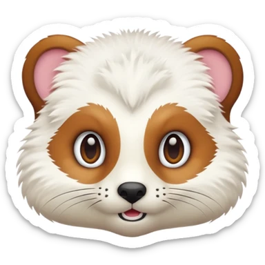 Quiero crear unos emojis del animal armiño sticker