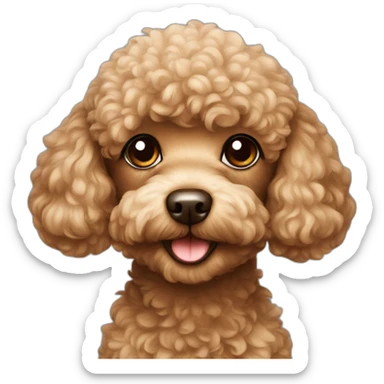 toy poodle sticker