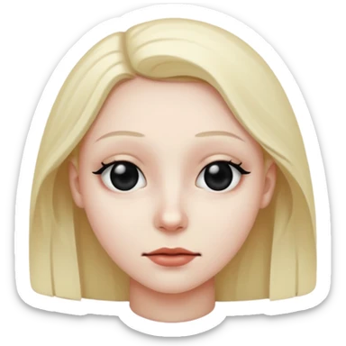 eyes are purely black sticker