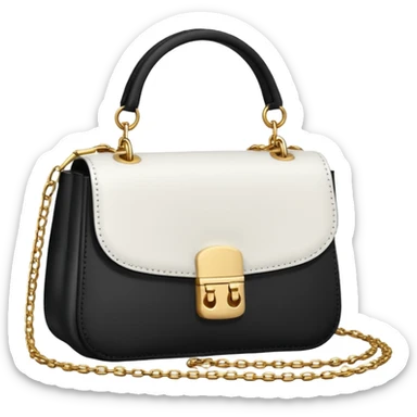 white designer bag  sticker