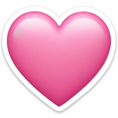 Pink heart  sticker