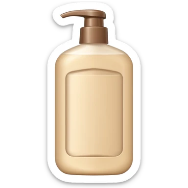 shampoo beige sticker